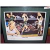 Image 1 : Larry Bird Framed Lithograph Signed and Numbered by Artist and Larry Bird.