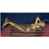 Image 1 : Vintage Gilt MERMAID glass to table