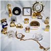 Image 1 : Lot of (19) Assorted miniature Clocks as shown