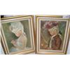 Image 1 : Pair of Reproduction paintings of Boy & Girl in Fine Victorian dress