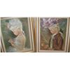 Image 2 : Pair of Reproduction paintings of Boy & Girl in Fine Victorian dress