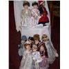 Image 2 : Lot of 10 Collectible Dolls