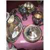 Image 2 : 14 pc. Silver Colored Service Ware.
