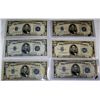Image 1 : (6X The Bid) 1934-C $5 SIlver Certificates, Mixed Grades.