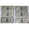 Image 1 : (6X The Bid) 1934-D $5 Silver Certificates, Mixed Grades.