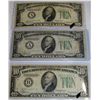 Image 1 : (3X$) 1934-A   $10  FEDERAL RESERVE U.S NOTES
