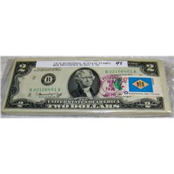 (48 X$) 1976 BICENTENTIAL W/ 48 DIFFERENT STAMPS FROM NEW PROVIDENCE NJ. Post mark 11-2-1976