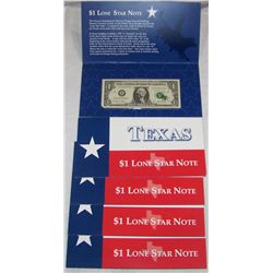 (5X$) $1 LONE STAR NOTES B.E.P