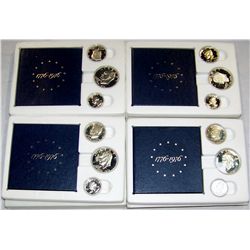 (4X$) U.S BICENTENIAL SILVER PROOF SETS