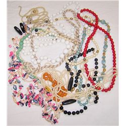 Multipiece Costume Jewelry Necklaces.
