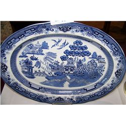 Blue Willow Serving Plate.