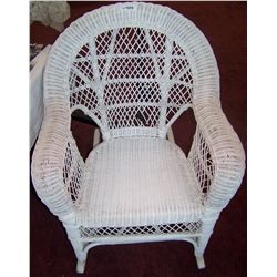 Shabby Chic Wicker Chair