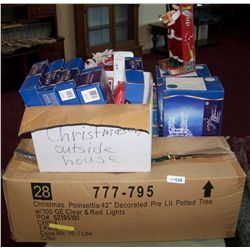 Christmas Decoration Table Lot.