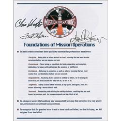 Fred Haise, Gene Kranz, and Chris Kraft