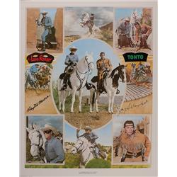 Clayton Moore and Jay Silverheels