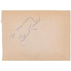 Wizard of Oz: Bert Lahr