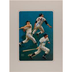 Mickey Mantle, Willie Mays, and Duke Snider