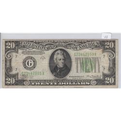 $20 1934 GREEN SEAL FRN