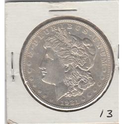1921-D FLASHY MORGAN SILVER $1