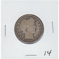 BARBER QUARTER 1898