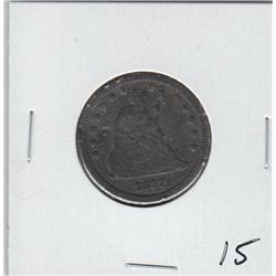 1877 SEATED SILVER QUARTER