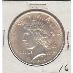 1924 SILVER PEACE DOLLAR