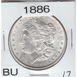 1886 BU $1 SILVER MORGAN