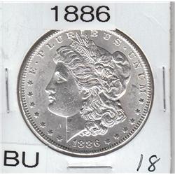 $1 SILVER MORGAN FLASHY 1886