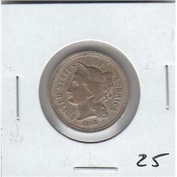 1866 3 CENT PIECE NICE