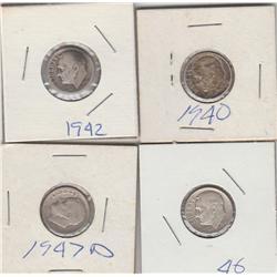 GROUP OF SILVER DIMES