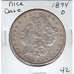 NICER DATE 1894 O $1 SILVER MORGAN