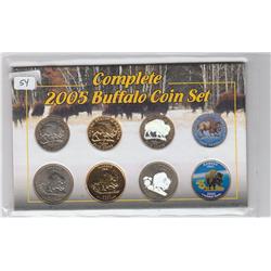 BUFFALO COIN SET 2005 HOLOGRAPHIC COLORIZED