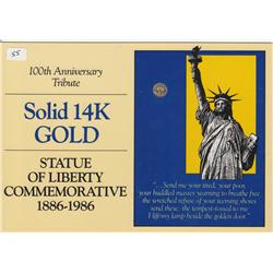GOLD 14K LIBERTY ANNIVERSARY COMMEMORATIVE