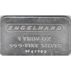 ENGELHARD 1 OUNCE SILVER BAR .999 FINE