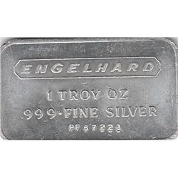 ENGELHARD 1 OUNCE SILVER BAR .999 FINE