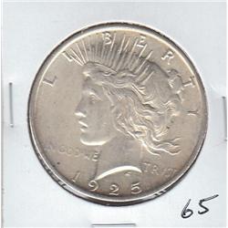 1925 $1 SILVER PEACE HIGH GRADE