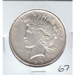 1923 SILVER PEACE DOLLAR $1