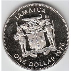 $1 PROOF 1976 JAMAICA