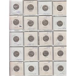 SHEET OF OLD NICKELS