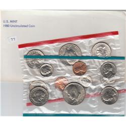 US MINT UNC SET 1980