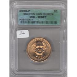 2008 VAN BUREN $1 ICG MS 67