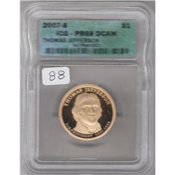 2007 S ICG PROOF 69 JEFFERSON $1