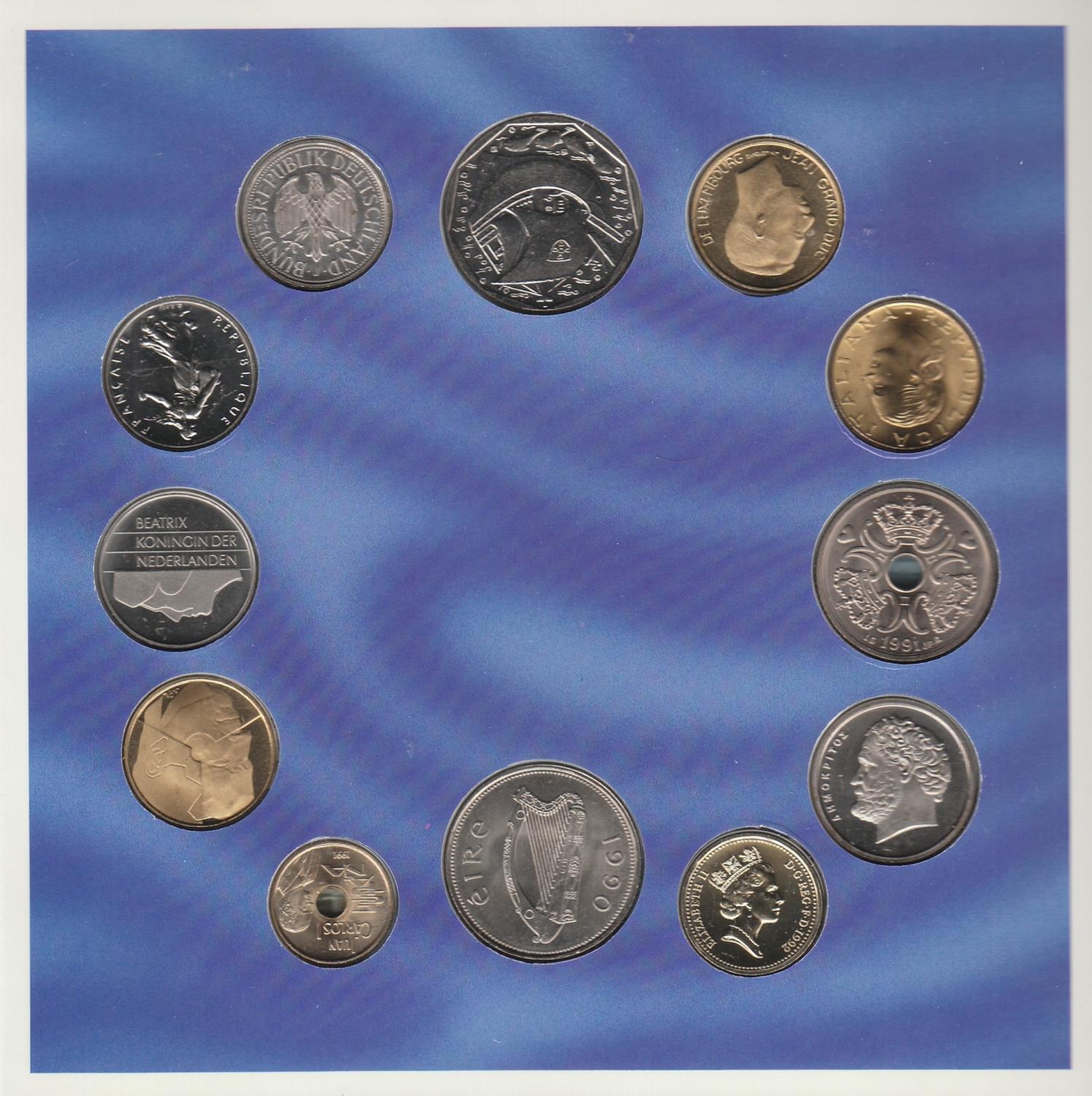EUROPEAN COMMUNITY COIN COLLECTION LAST COINS ISSUED