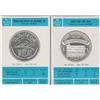 Image 1 : 2 SILVER CLAD PROOF LOW MINTAGE ROUNDS FRANKLIN MINT