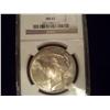 Image 1 : KEY DATE 1921 NGC MS-63 PEACE DOLLAR