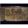 Image 1 : VERY RARE Republic of Texas $5 Note