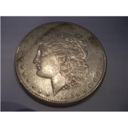 1884-S Morgan Silver Dollar, AU++, MS-60 Is $5,500-Could Be