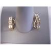 Image 1 : Diamond Clip-On Earrings, 6 Diamonds Each