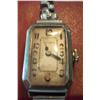 Image 1 : Vintage Gruen 14K Gold Watch in Running Order, Band is Stainless Steel Not Original