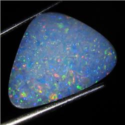 6.5ct Australian Black Opal Doublet Full Fire (GEM-36302)